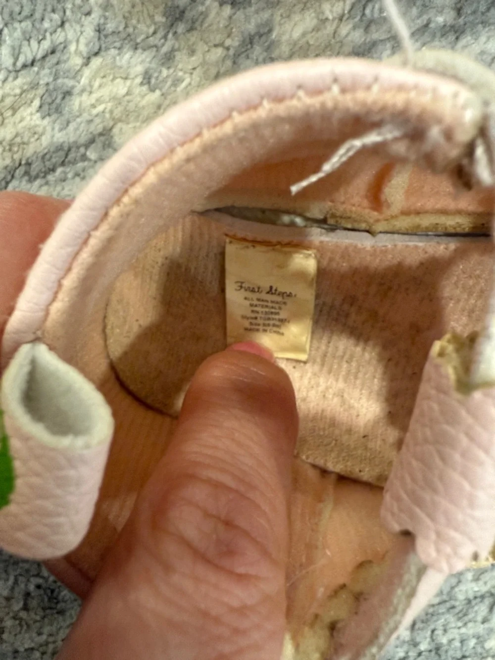 Baby Pink Leather T-Strap Mary Jane Shoes for Walkers